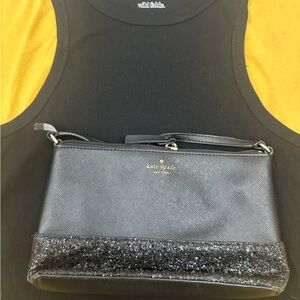 Kate Spade Black Glitter & Wild Fable Crop Top